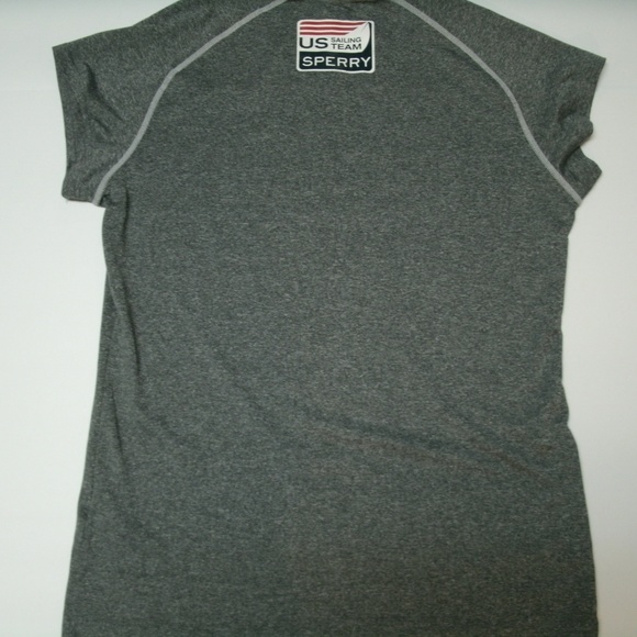 Sperry T-Shirt USA Sailing Team Gray Red Short Sleeve Size Small Olympics - Picture 6 of 8